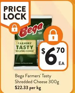 Foodworks Bega Farmers' Tasty Shredded Cheese offer