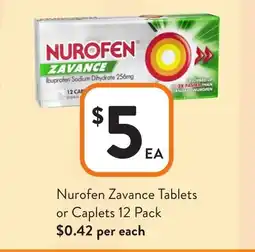 Foodworks Nurofen Zavance Tablets offer