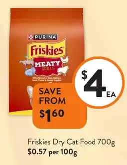Foodworks Friskies Dry Cat Food offer