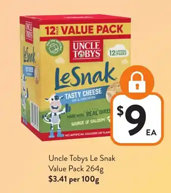 Foodworks Uncle Tobys Le Snak offer