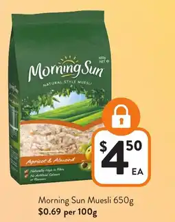 Foodworks Morning Sun Muesli offer