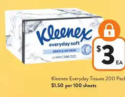 Foodworks Kleenex Everyday Tissues offer