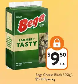 Foodworks Bega Cheese Block offer