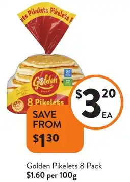 Foodworks Golden Pikelets offer