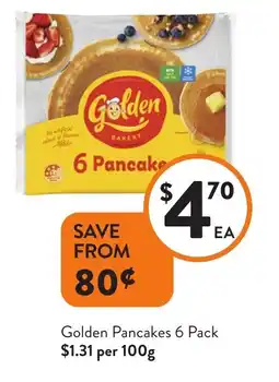 Foodworks Golden Pancakes offer