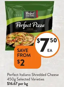 Foodworks Perfect Italiano Shredded Cheese offer