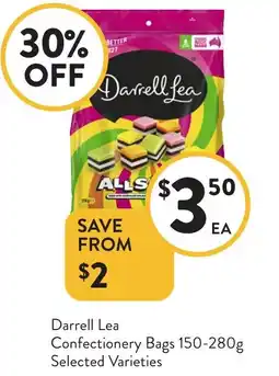 Foodworks Darrell Lea Confectionery Bags offer