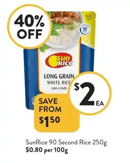 Foodworks SunRice 90 Second Rice offer
