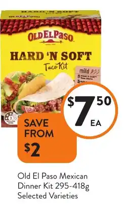 Foodworks Old El Paso Mexican Dinner Kit offer