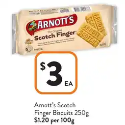 Foodworks Arnott's Scotch Finger Biscuits offer