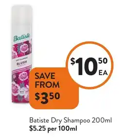 Foodworks Batiste Dry Shampoo offer