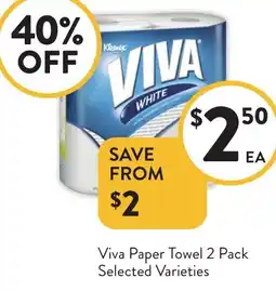 Foodworks Viva Paper Towel offer