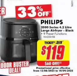 The Good Guys 2000 Series Large Airfryer - Black offer