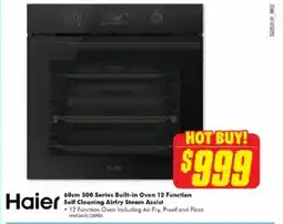 The Good Guys Built-in Oven 12 Function Self Cleaning Airfry Steam offer