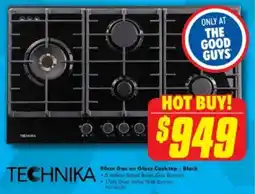 The Good Guys Gas on Glass Cooktop - Black offer