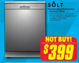 The Good Guys Freestanding Dishwasher - Stainless Steel offer