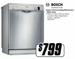 The Good Guys Series 2 Freestanding Dishwasher - Silver Inox offer