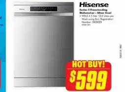 The Good Guys Series 5 Freestanding Dishwasher - Silver Steel offer