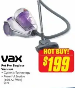 The Good Guys Pet Pro Bagless Vacuum offer