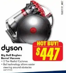 The Good Guys Big Ball Bagless Barrel Vacuum offer