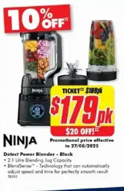 The Good Guys Detect Power Blender - Black offer