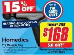 The Good Guys Pro Massage Gun offer