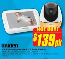 The Good Guys 4.3" Colour Display Pan & Tilt Baby Monitor offer