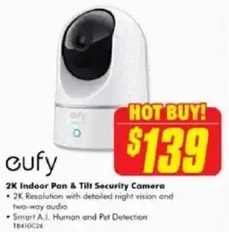 The Good Guys 2K Indoor Pan & Tilt Security Camera offer