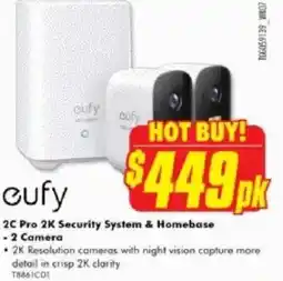 The Good Guys 2C Pro 2K Security System & Homebase - 2 Camera offer