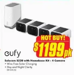 The Good Guys Solocam with Homebase Kit - 4 Camera offer