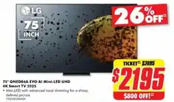 The Good Guys 75" QNED86A EVO AI Mini-LED UHD 4K Smart TV 2025 offer