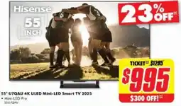 The Good Guys 55* U7QAU 4K ULED Mini-LED Smart TV 2025 offer