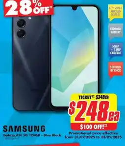 The Good Guys Galaxy A16 5G 128GB - Blue Black offer