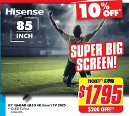 The Good Guys 85" Q6QAU QLED 4K Smart TV 2025 offer