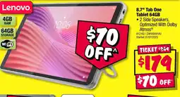 JB Hi-Fi 8.7" Tab One Tablet 64GB offer