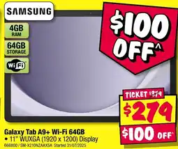 JB Hi-Fi Galaxy Tab A9+ Wi-Fi 64GB offer