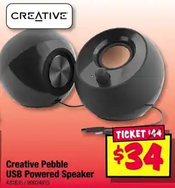 JB Hi-Fi Creative Pebble USB Powered Speaker offer