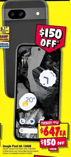 JB Hi-Fi Google Pixel 8A offer