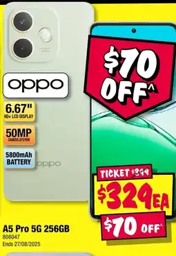 JB Hi-Fi A5 Pro 5G 256GB offer
