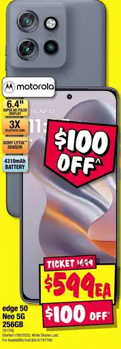 JB Hi-Fi Edge 50 neo 5g 256gb offer