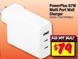 JB Hi-Fi PowerPlus 87W Multi Port Wall Charger offer