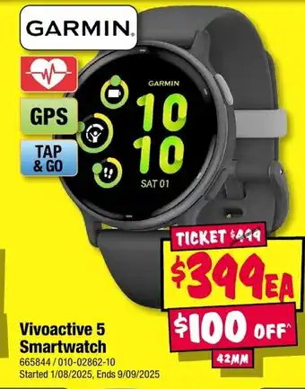 JB Hi-Fi Vivoactive 5 Smartwatch offer