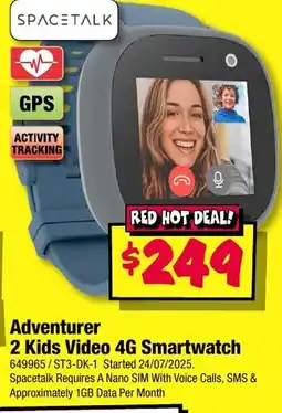 JB Hi-Fi Adventurer 2 Kids Video 4G Smartwatch offer