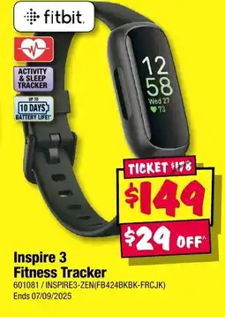 JB Hi-Fi Inspire 3 Fitness Tracker offer