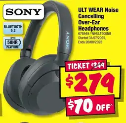 JB Hi-Fi Ult wear noise cancelling over-ear headphones offer