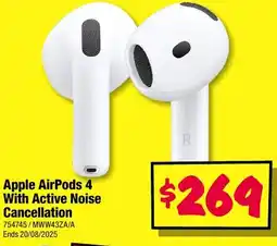 JB Hi-Fi Apple AirPods 4 With Active Noise Cancellation offer