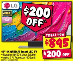 JB Hi-Fi 43" 4K QNED AI Smart LED TV offer