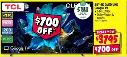 JB Hi-Fi 98" 4K QLED UHD Google TV offer
