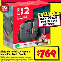 JB Hi-Fi Nintendo Switch 2 Console + Mario Kart World Bundle offer
