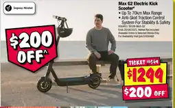JB Hi-Fi Max G2 Electric Kick Scooter offer